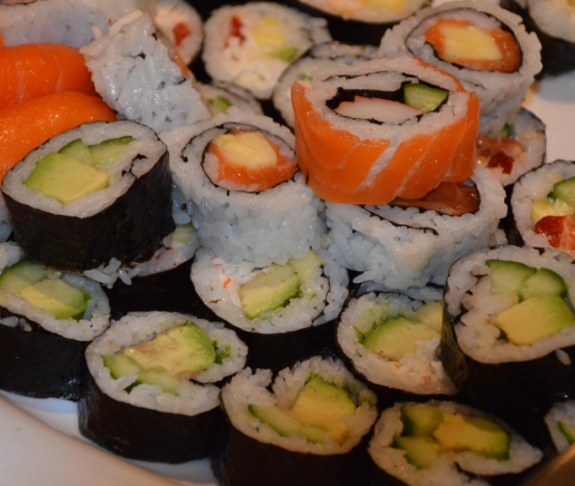 Sushi plate